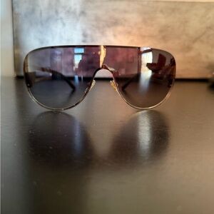 Versace Gold Sunglasses with Bold Design